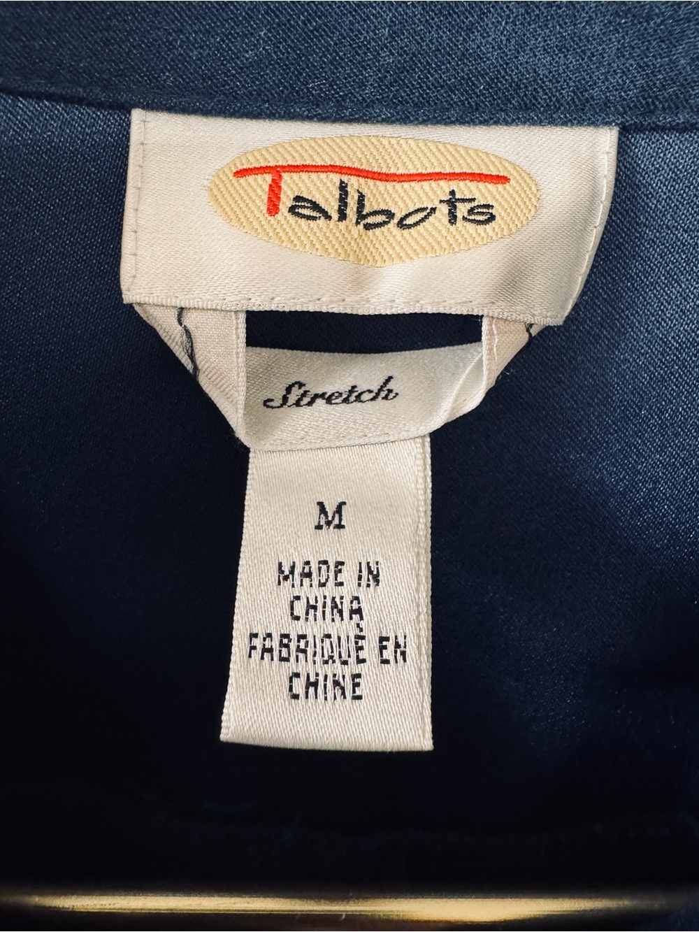 Talbots Navy Blue Button-Front Jacket - Picture 6 of 7